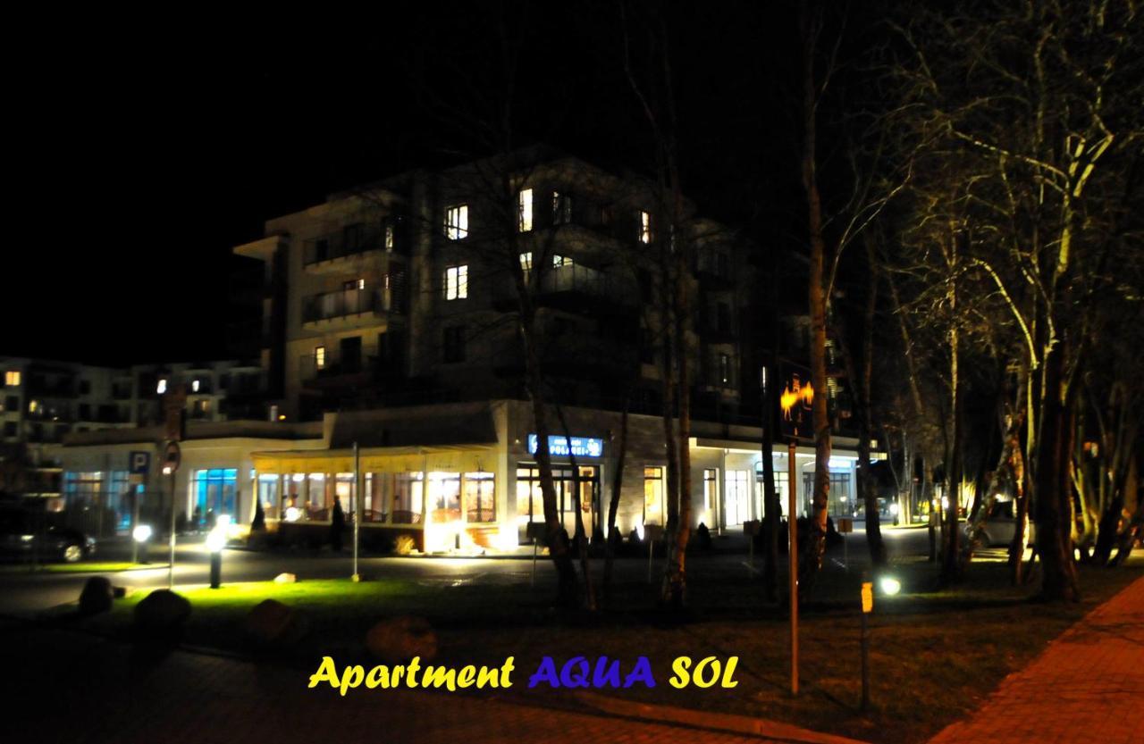 Apartment Aqua Sol Polanki Park Kolberg Schwimmbad, Parkplatz, sonnige Tarasse Exterior foto